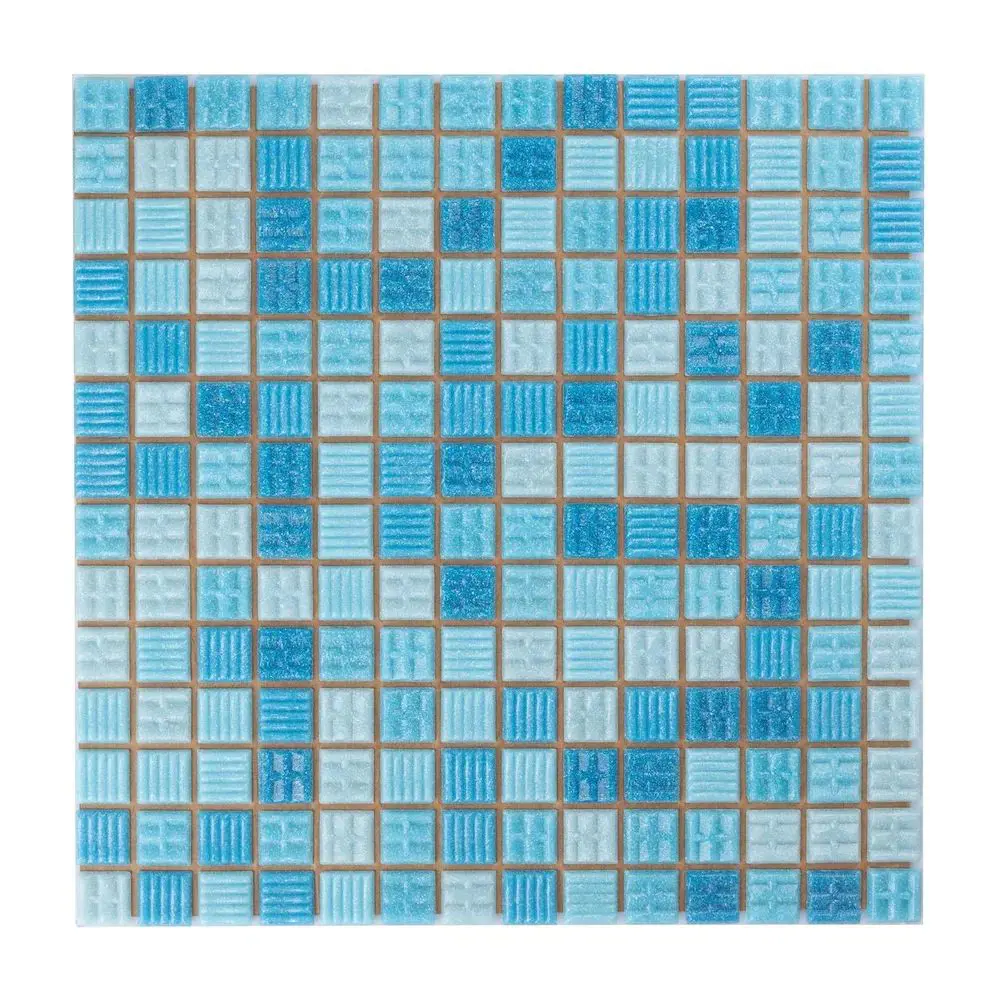 Изображение товара Мозаика стеклянная Керамоград Kg301p_05 30.5x30.5 см цвет синий