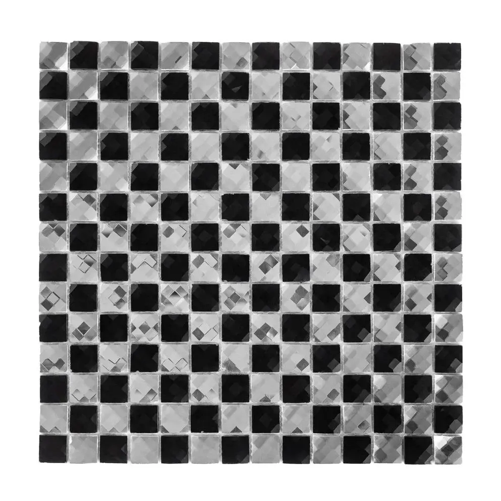 Изображение товара Мозаика стеклянная Керамоград F2x6.1_10 30x30 см цвет серый/серебристый