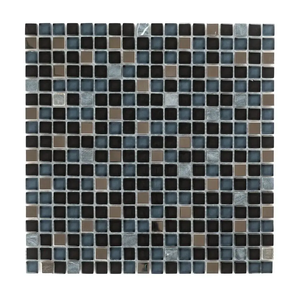 Изображение товара Мозаика стеклянная Керамоград Bxgs089_10 30x30 см цвет черный