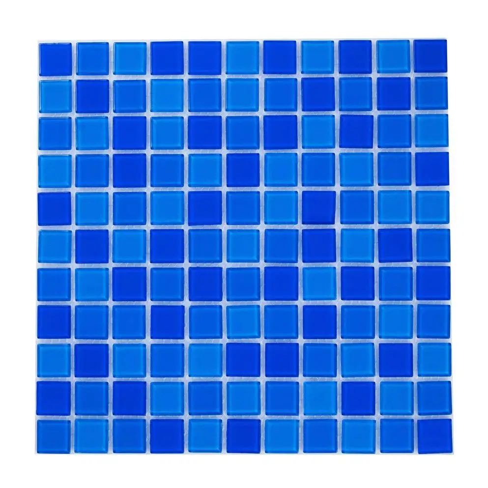 Изображение товара Мозаика стеклянная Керамоград Fa021.022.023_10 30x30 см цвет синий