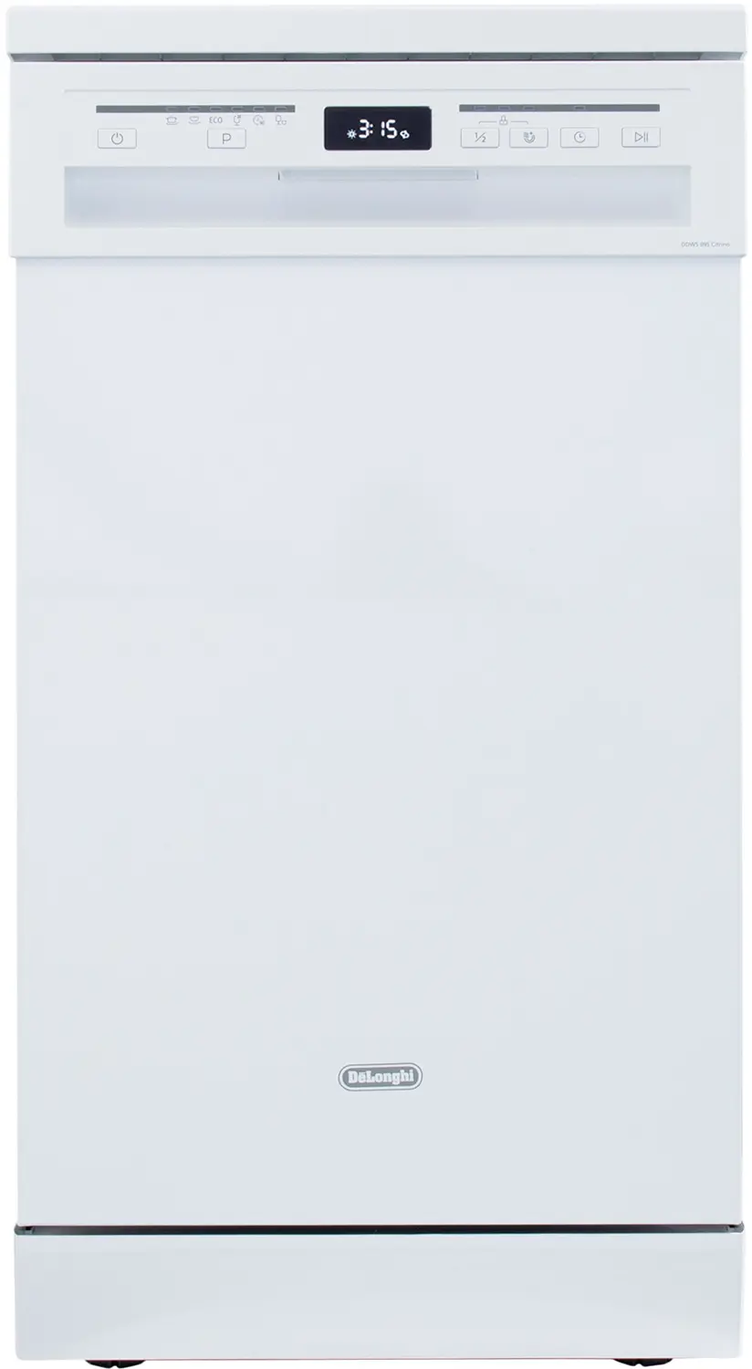 Изображение товара Отдельностоящая посудомоечная машина Delonghi DDWS 09S Citrino 44.8 см 6 программ цвет белый