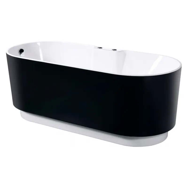Изображение товара Ванна Orans BT-NL601- FTSI Black 175x75 акриловая Овальная цвет белый