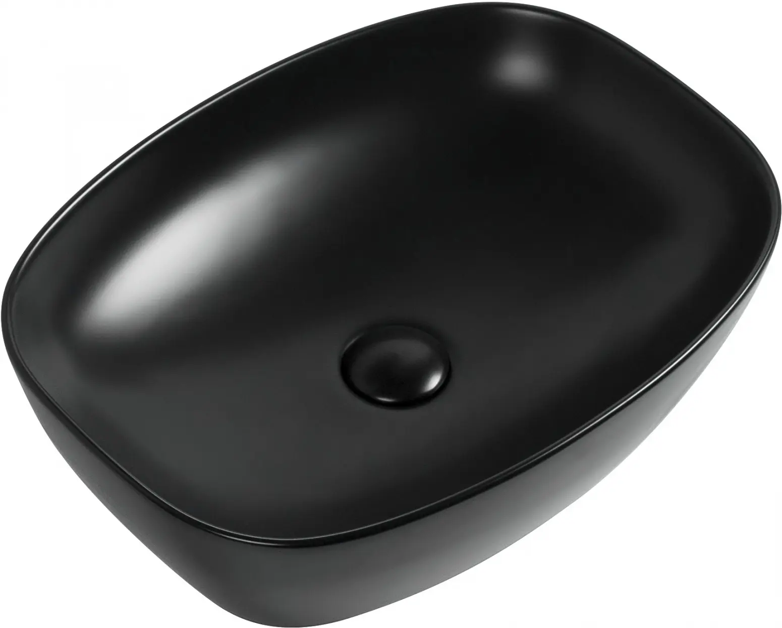 Изображение товара Раковина накладная Aquanet fine 273682 50см цвет черный