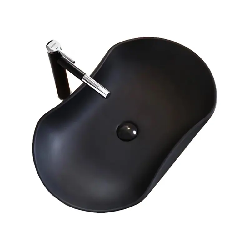 Изображение товара Раковина накладная Ceramalux nc 9175AB 66см цвет черный