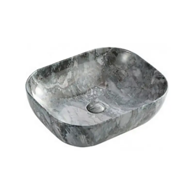 Изображение товара Раковина накладная Ceramalux mnc K397G124 50см цвет серый