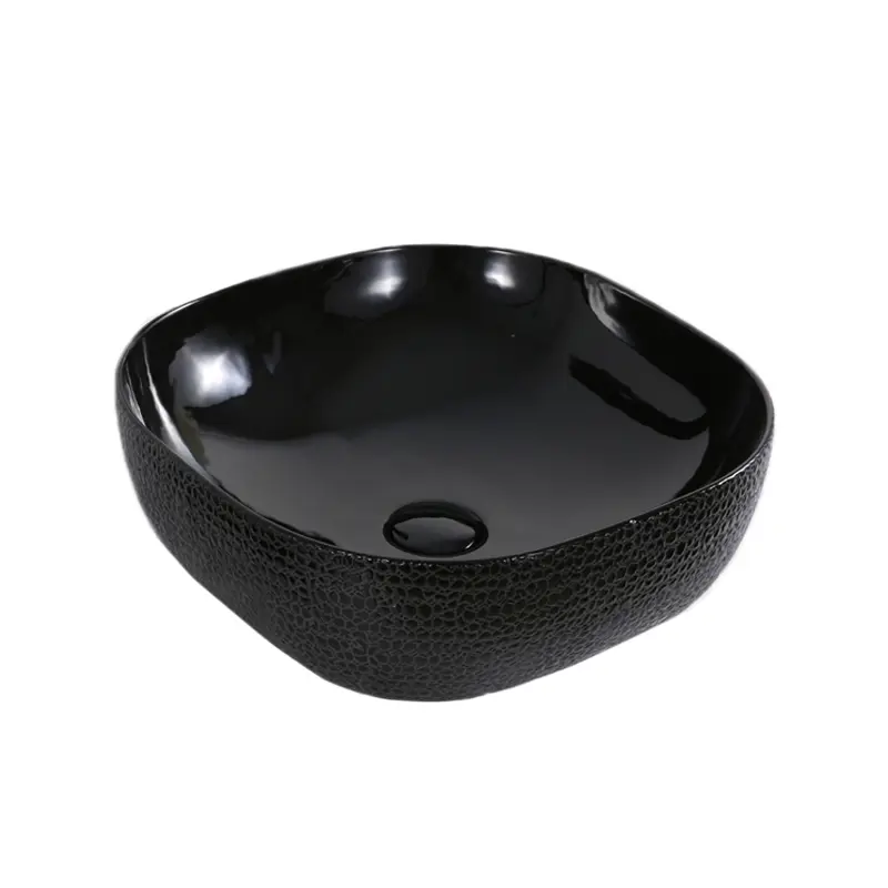 Изображение товара Раковина накладная Ceramalux nc D1301H004 42см цвет черный