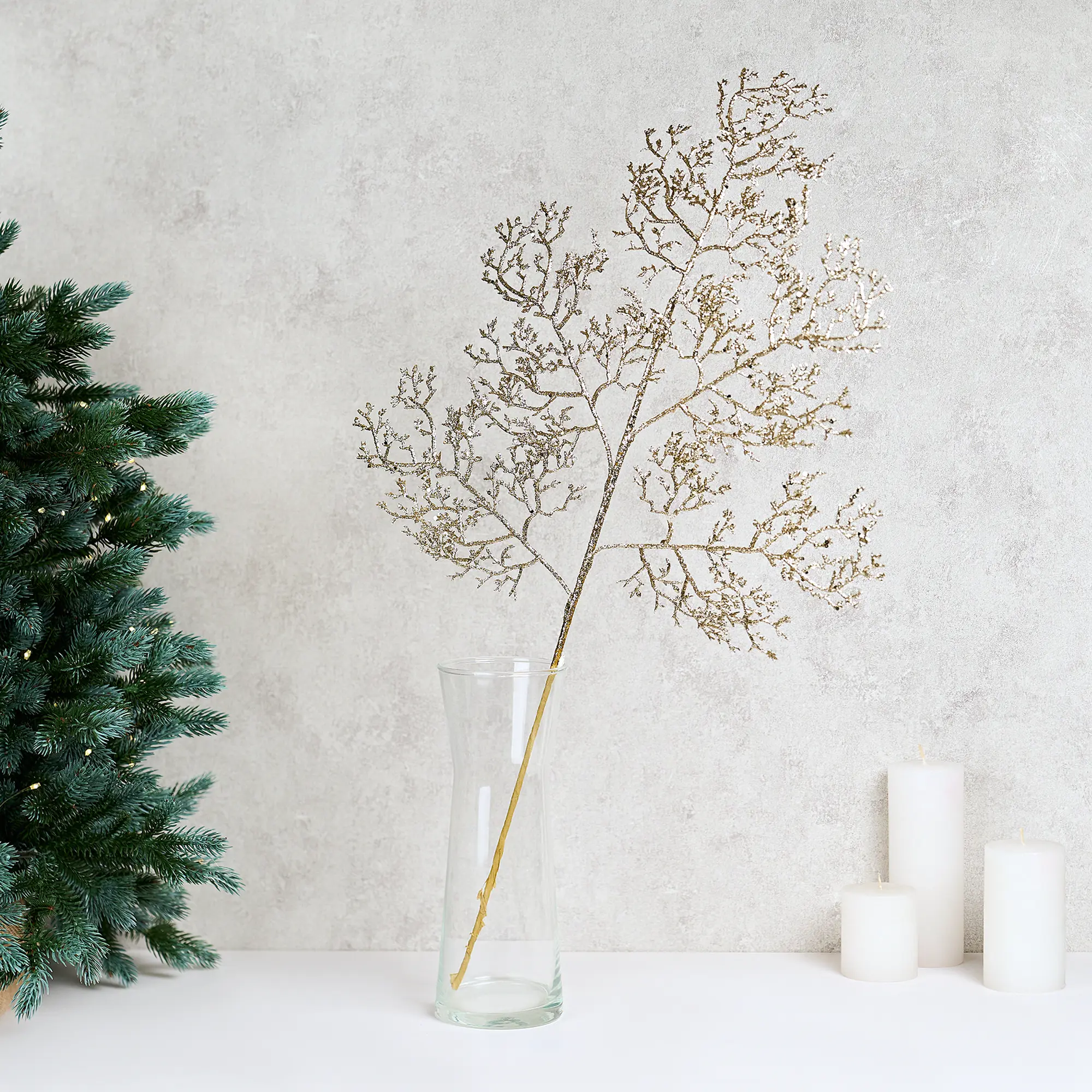 Изображение товара Ветка декоративная KREAFORTA Блестящая 76 см шампань