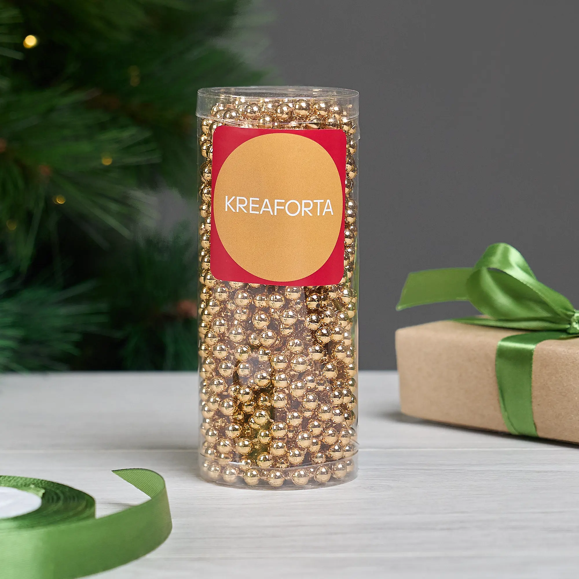 Изображение товара Бусы новогодние KREAFORTA 10 м карамельный