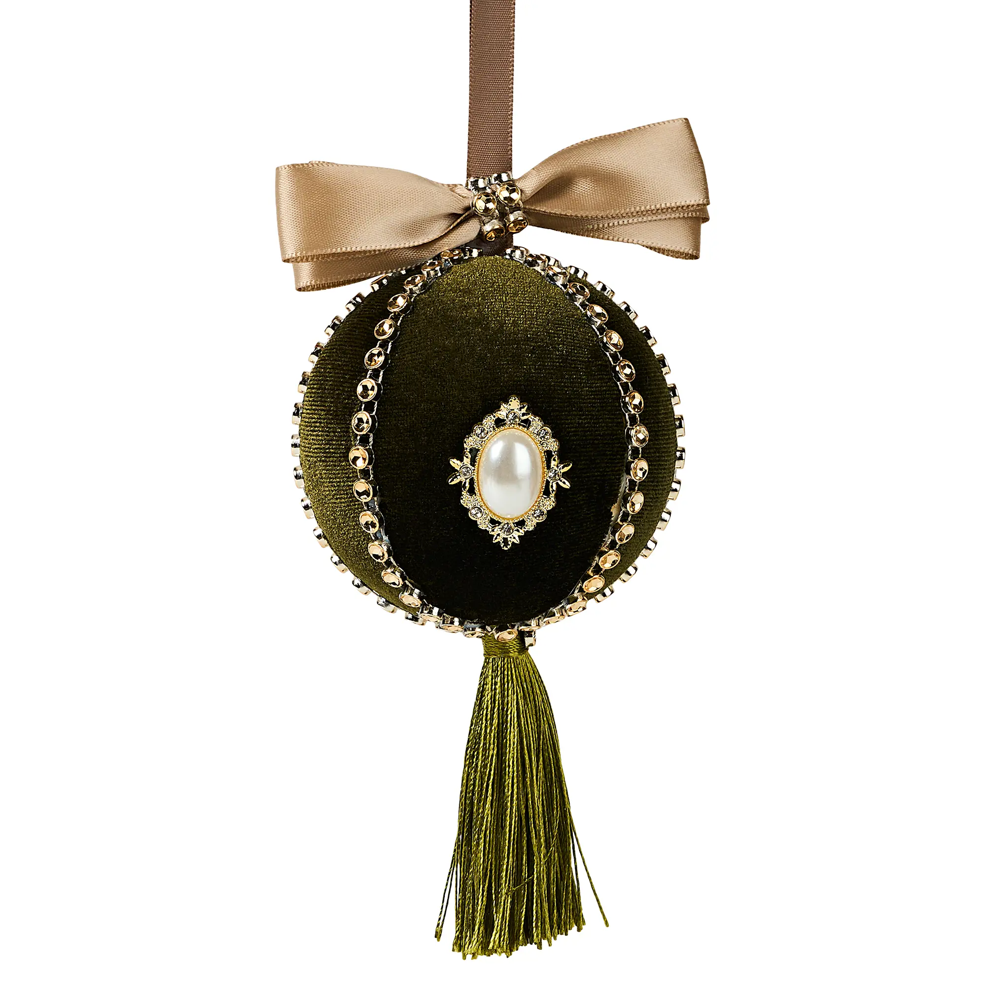 Изображение товара Шар елочный KREAFORTA фактурный ø8 см зеленый