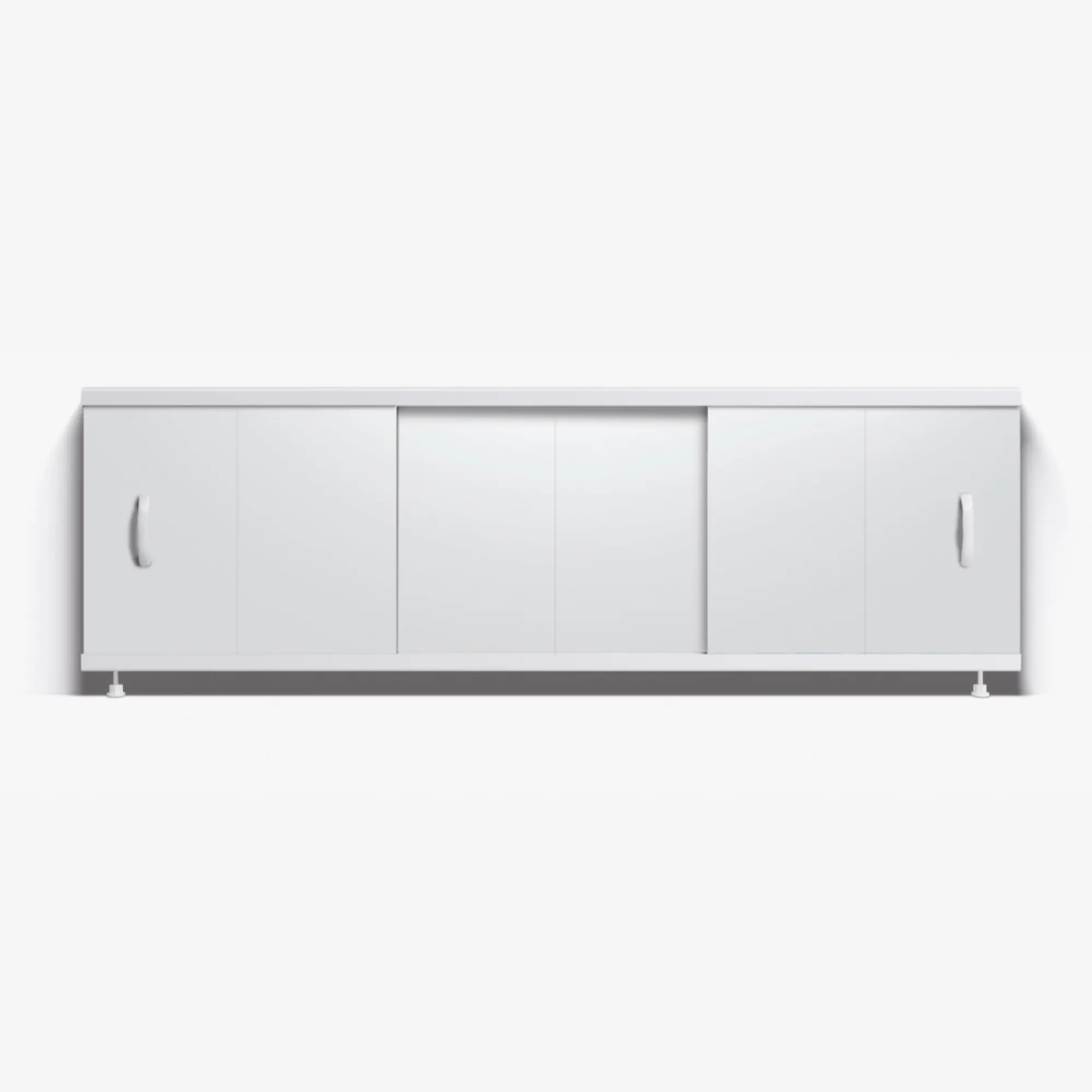 Изображение товара Экран под ванну Alavann Elegant ALV0929001 170 см раздвижной на алюминиевом профиле, 3 дверцы цвет белый