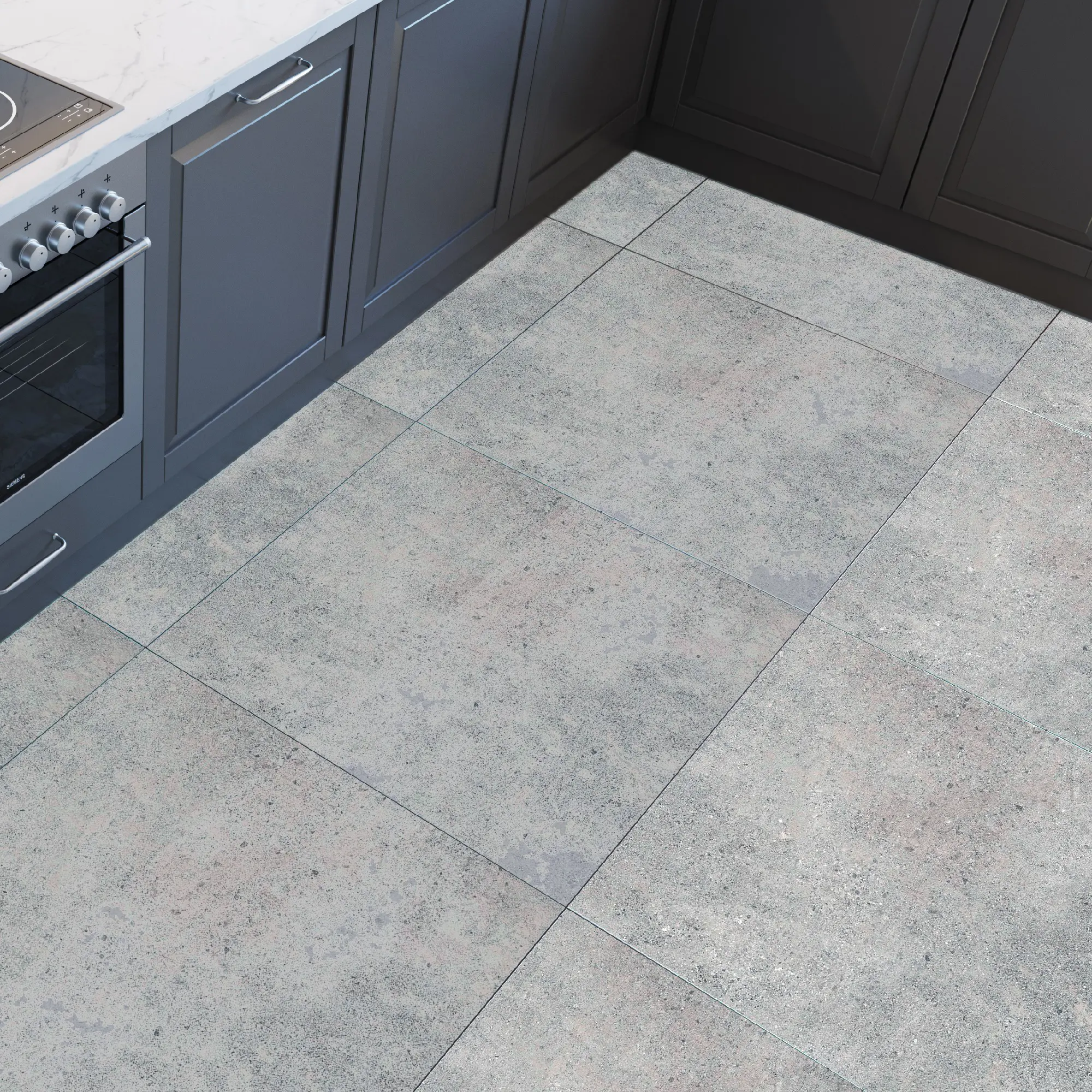 Изображение товара Глазурованный керамогранит Bronx-10 60x60 см, антрацит, матовый, морозостойкий