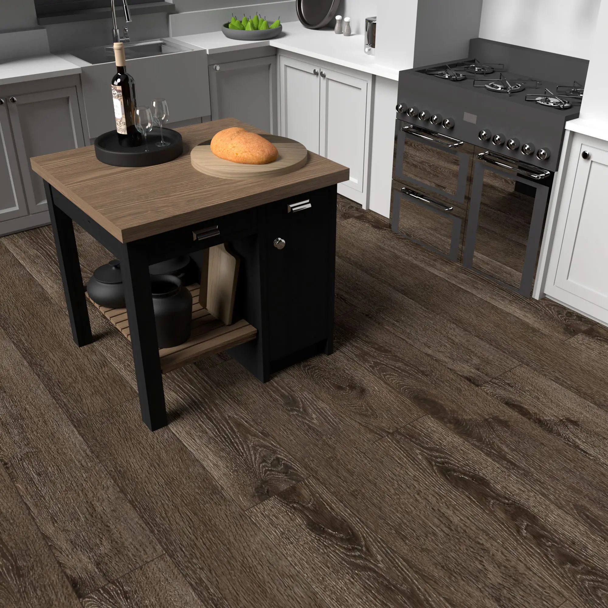 Изображение товара SPC плитка Дуб Броудпик 43 класс 4 фаски 5 мм влагостойкая для пола