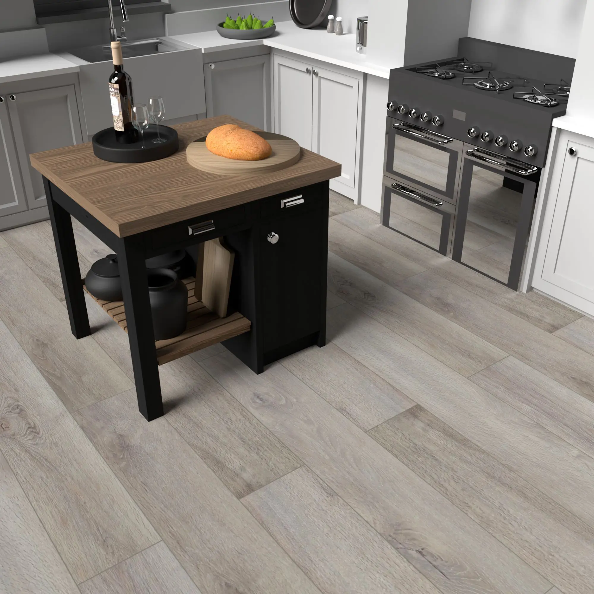 Изображение товара SPC плитка "Дуб Краун" 43 класс 4 фаски толщина 5 мм 2. 2 м2