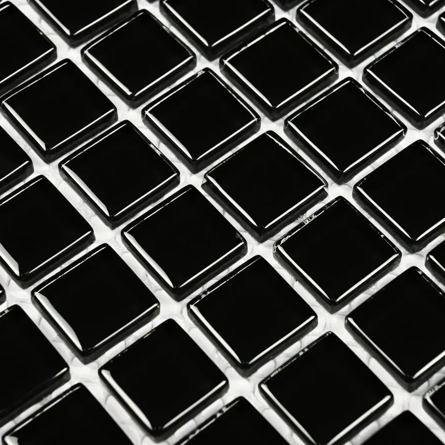 Изображение товара Декоративная мозаика Вива Super black 30x30см цвет Черный