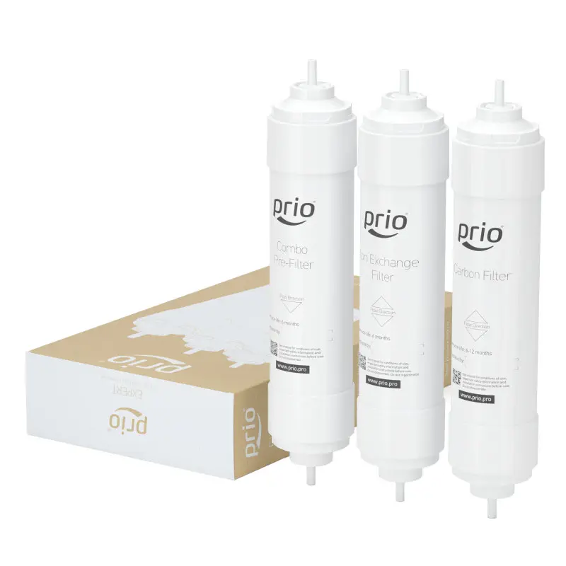 Изображение товара Комплект картриджей для фильтра Prio Новая вода К 682 для любого типа воды 3 ступени быстросъемный