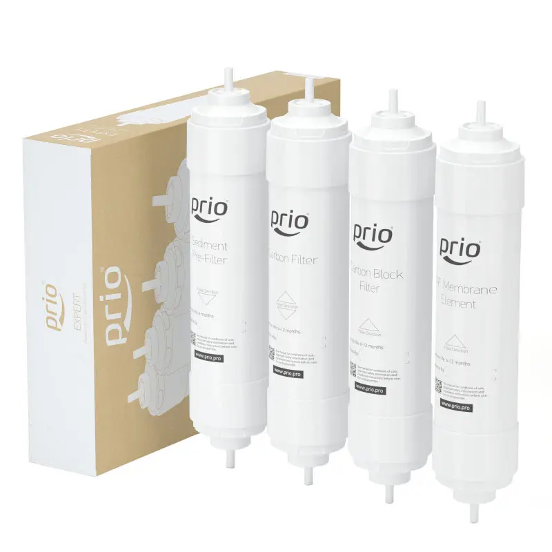 Изображение товара Комплект картриджей для фильтра Prio Новая вода К 686 для любого типа воды 4 ступени быстросъемный
