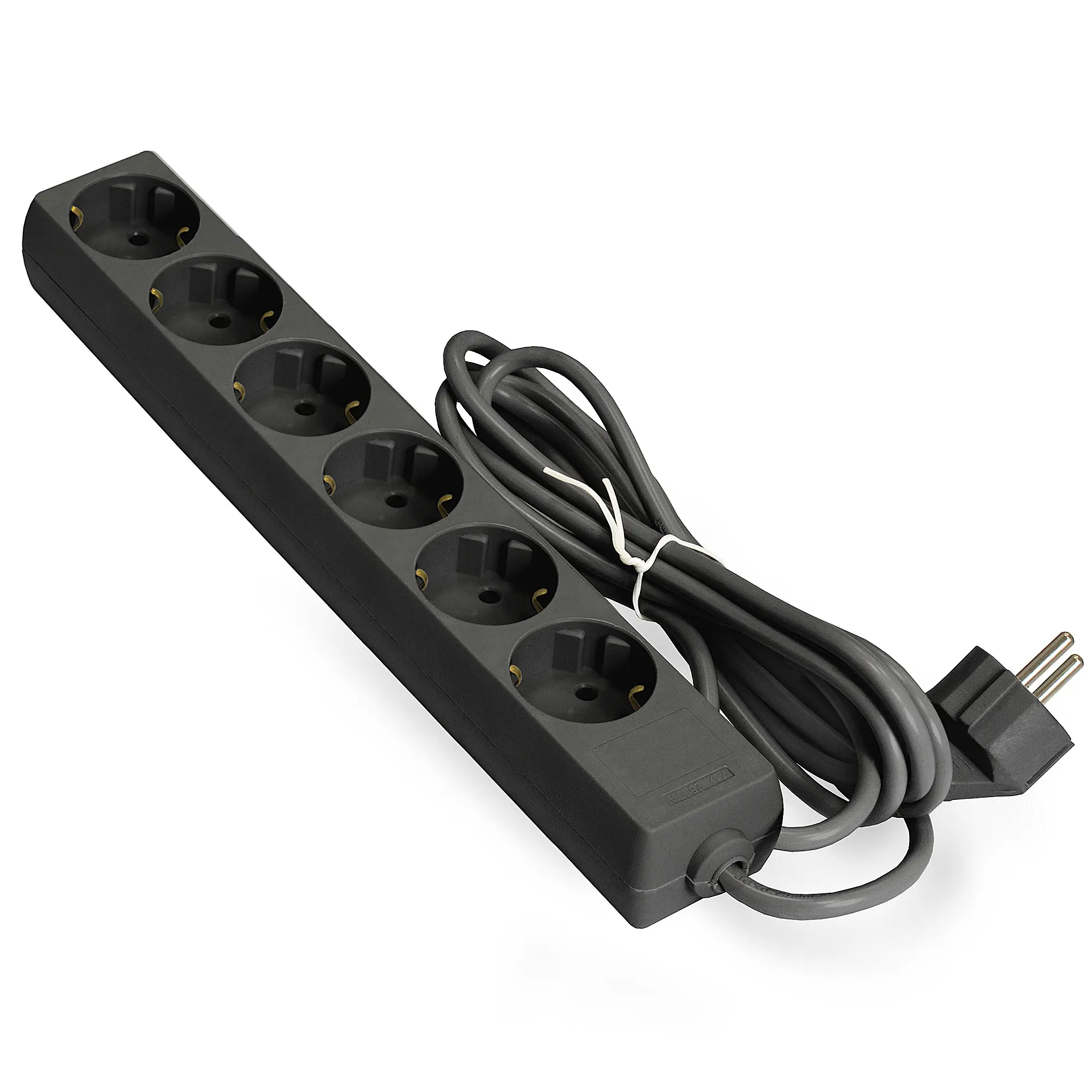 Изображение товара Удлинитель Exegate 285831 3x0.75 3 м 6 розеток с заземлением 2200 Вт цвет черный