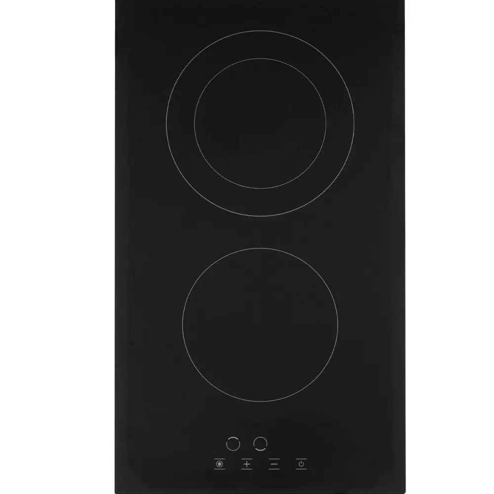 Изображение товара Стеклокерамическая варочная панель Simfer H30D12B011 30 см 2 конфорки цвет черный