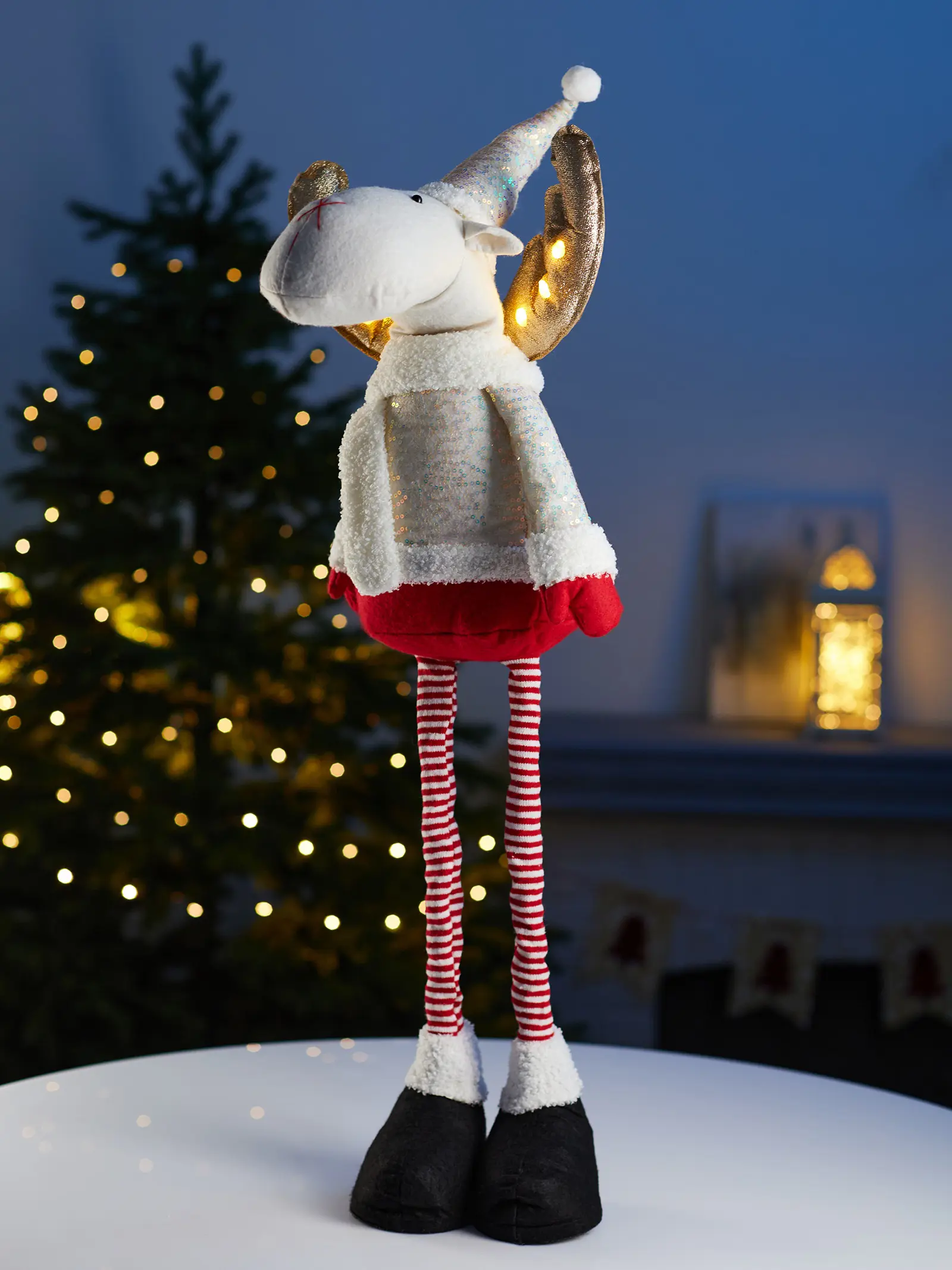 Изображение товара Электрическая светящаяся фигура Luazon Lighting 10874087 Лосик h55-84 см теплый белый