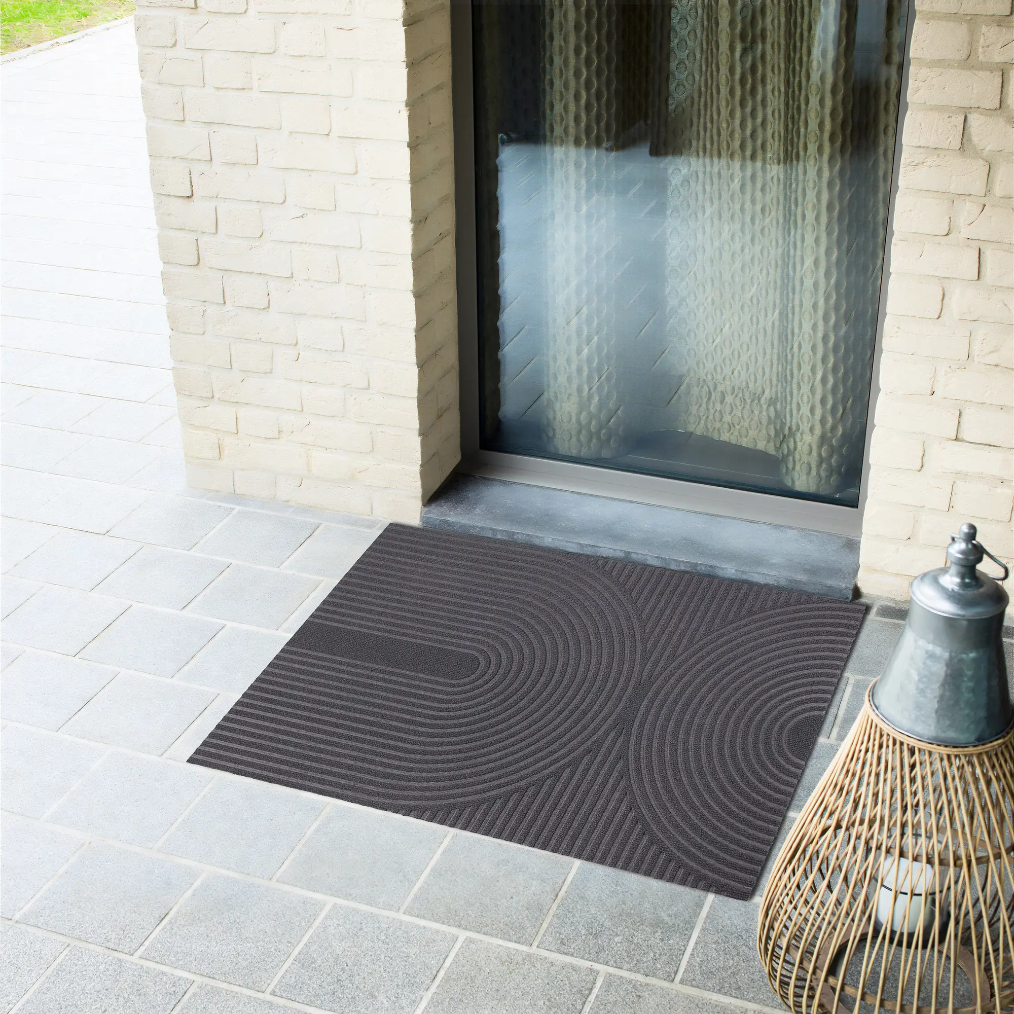 Изображение товара Коврик грязезащитный KREAFORTA Pauline полиэстер 60x90 см цвет серый