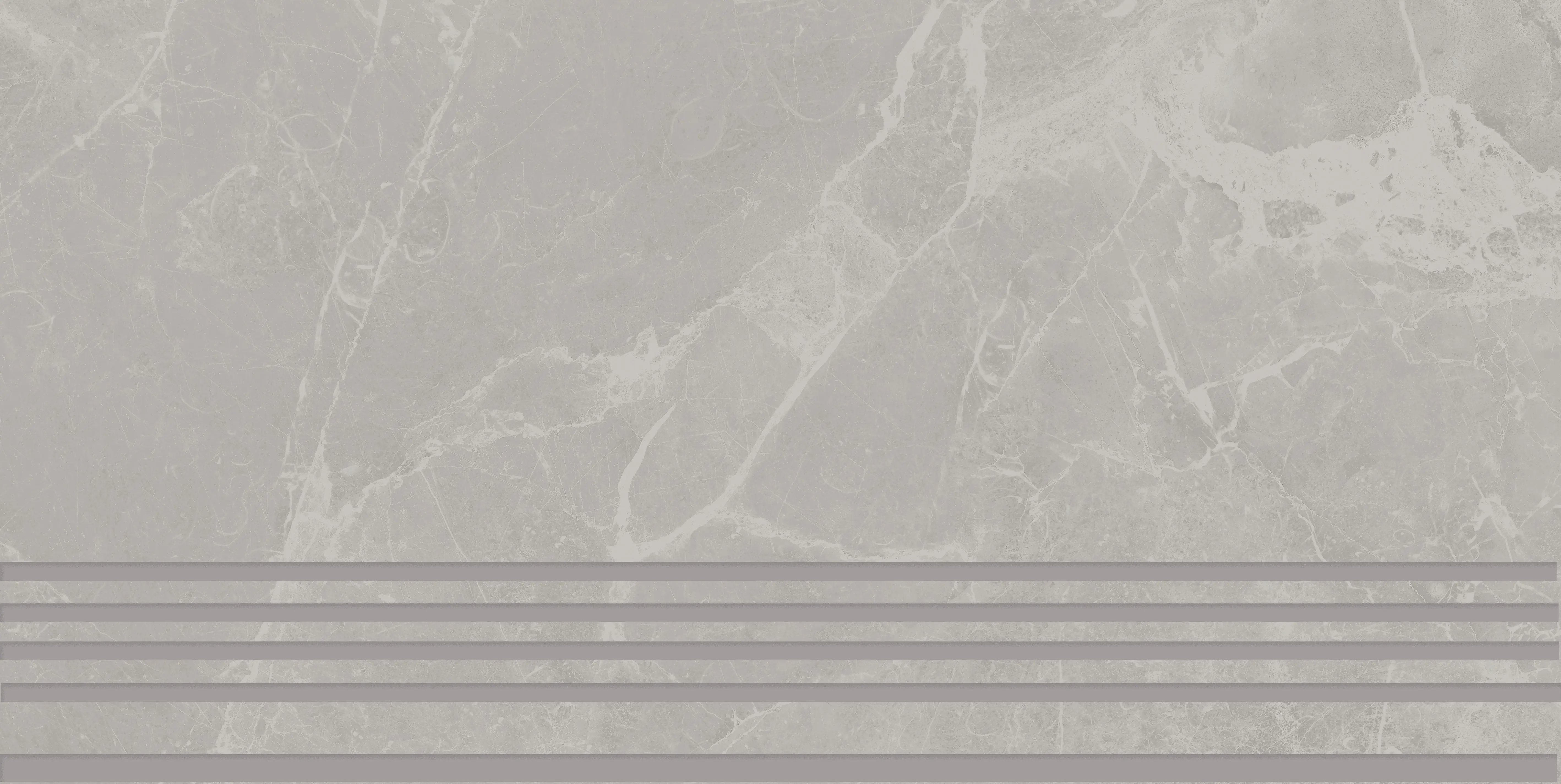 Изображение товара Ступенька с прямыми краями Kerama Marazzi Лоди 29.5x59.5 см керамогранит цвет светло-серый