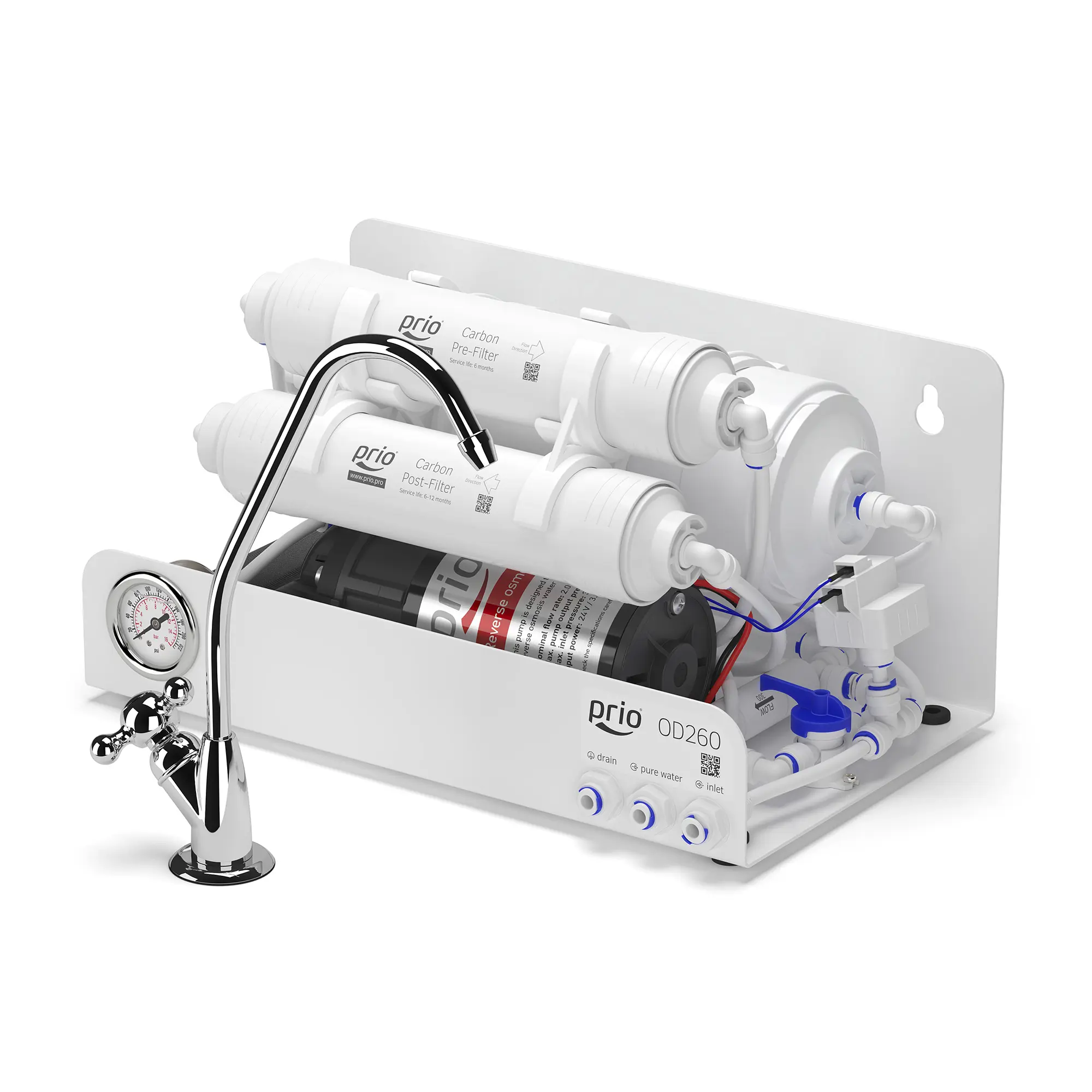 Изображение товара Система обратного осмоса Prio Econic Osmos Stream OD260 3 ступени кран в комплекте
