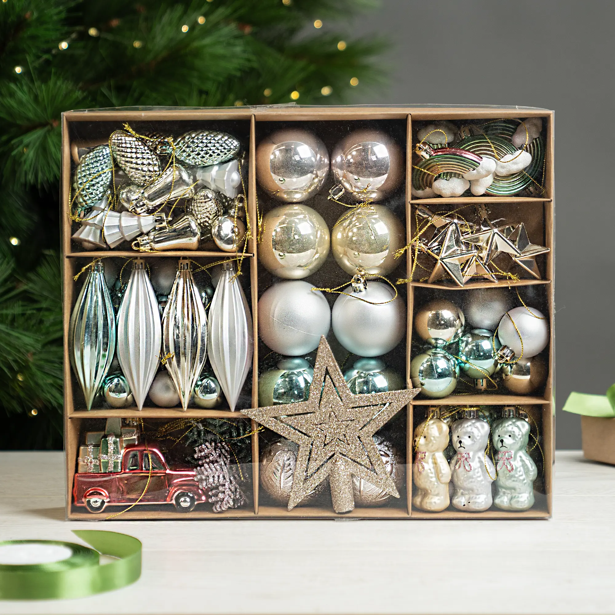 Изображение товара Елочные украшения KREAFORTA пастель 100 шт.