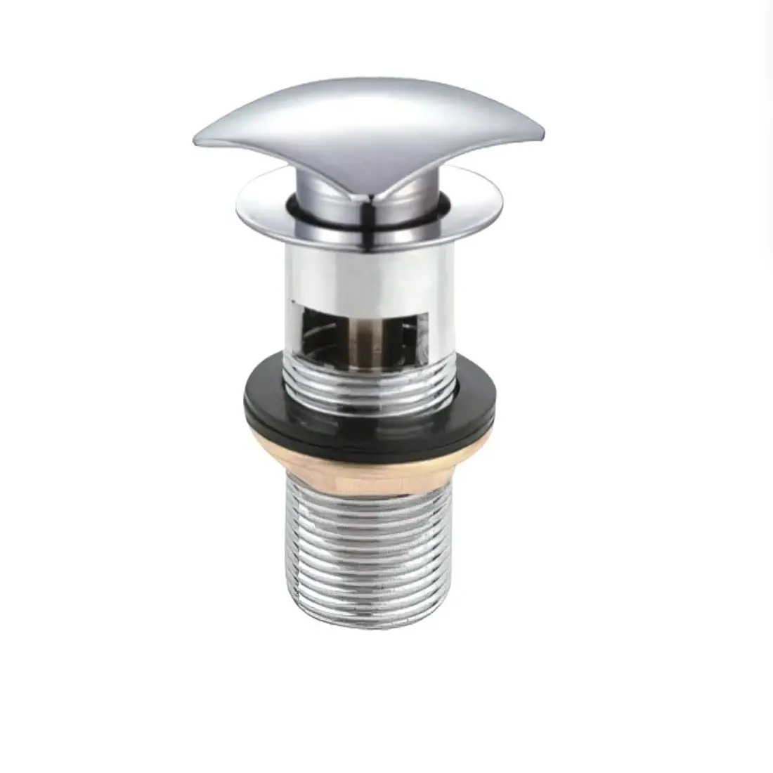 Изображение товара Донный клапан для раковины с переливом Cezares CZR-SCQ2-01 D31.75 мм клик-клак хром