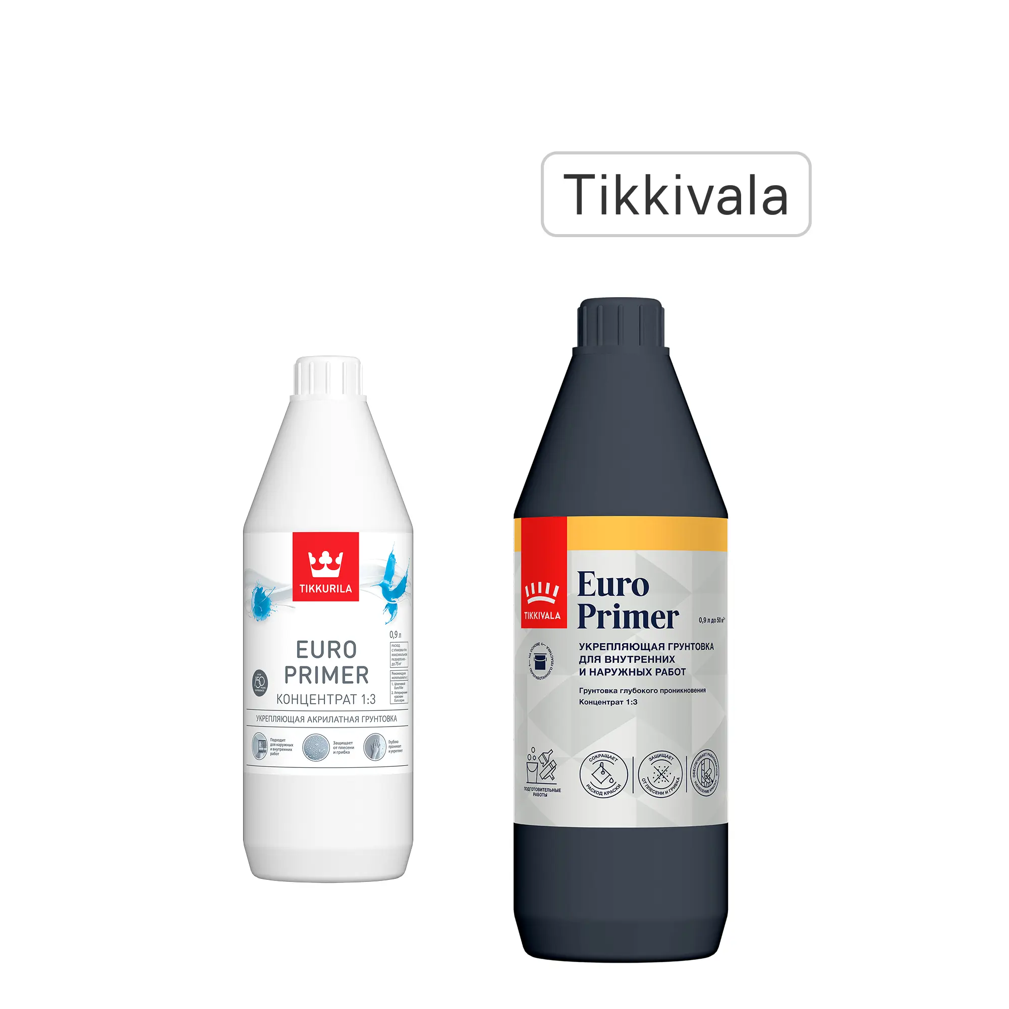 Изображение товара Грунтовка универсальная Tikkurila Euro Primer прозрачная 0.9 л