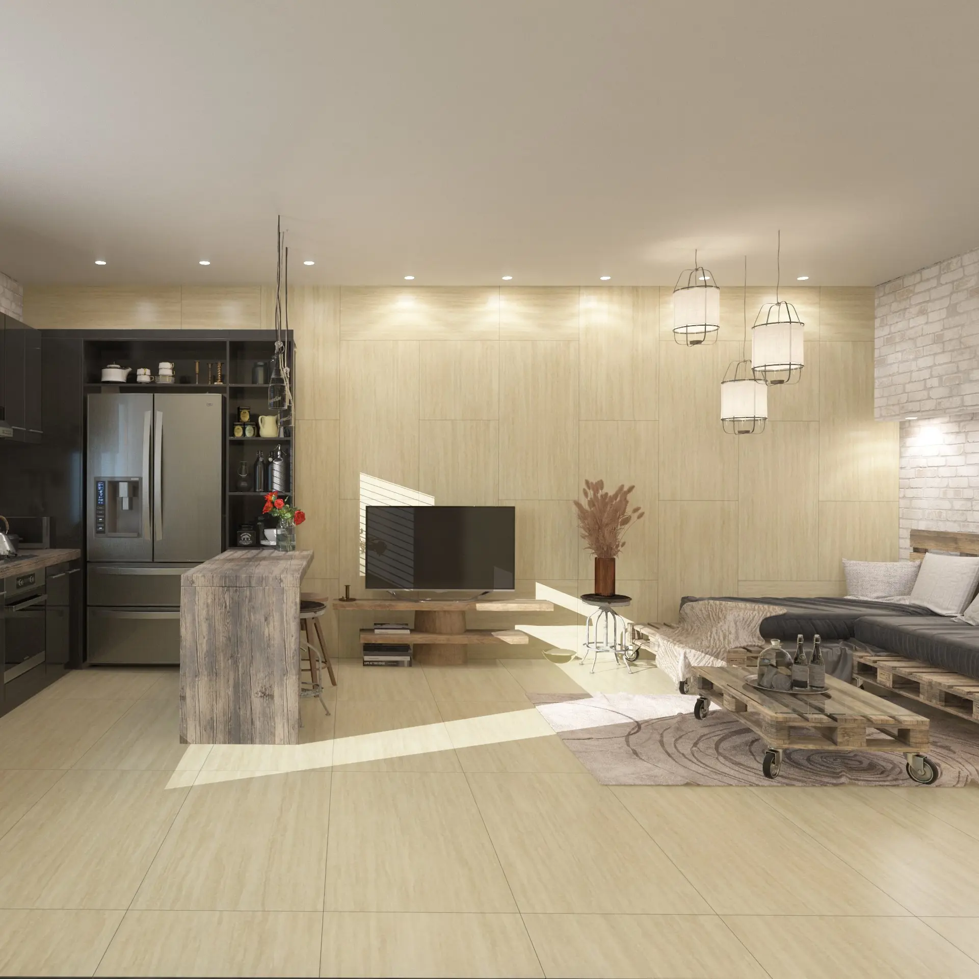 Изображение товара Керамогранит Kerlife Travertino BEIGE 60x120 матовый для пола и стен