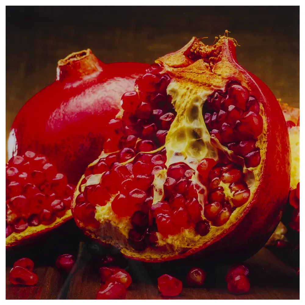 Фото Постер на стекле D-ART 30x30 см «Спелый гранат»
