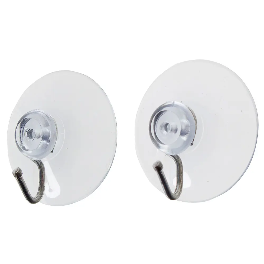 Фото Крючок на присоске Fix-o-moll, прозрачный, d 40 мм, 5 кг, 2 шт. Фото Крючок на присоске Fix-o-moll, прозрачный, d 40 мм, 5 кг, 2 шт.