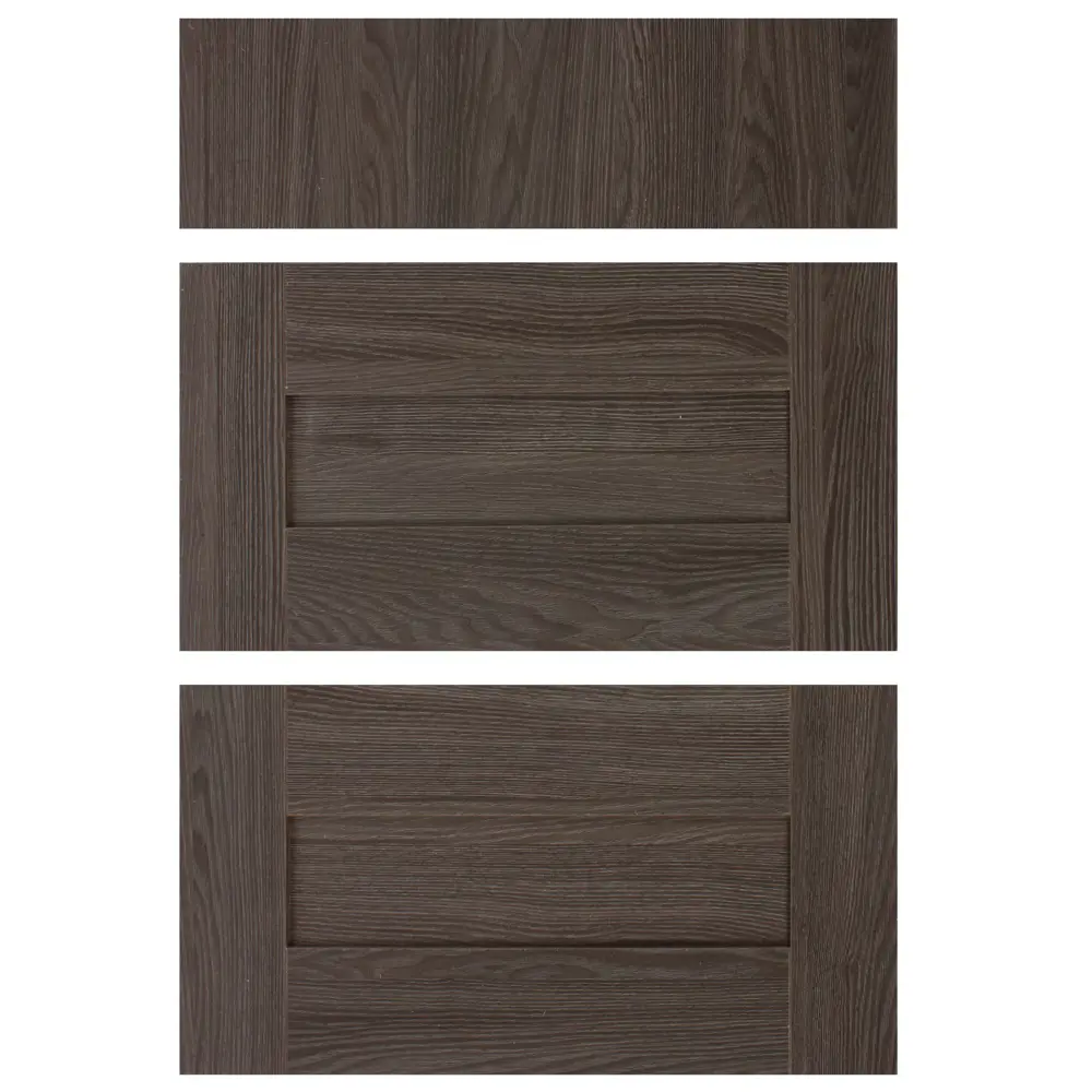 Фото Двери для шкафа Delinia «Фрейм тёмный» 60x70 см, ЛДСП, цвет коричневый, 3 шт.