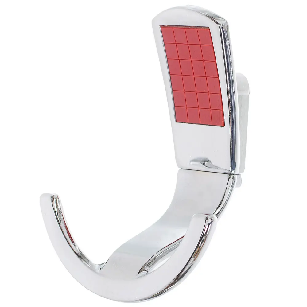 Фото Крючок ABT-02 максимальная нагрузка 176 кг сталь цвет хром/красный Фото Крючок ABT-02 максимальная нагрузка 176 кг сталь цвет хром/красный