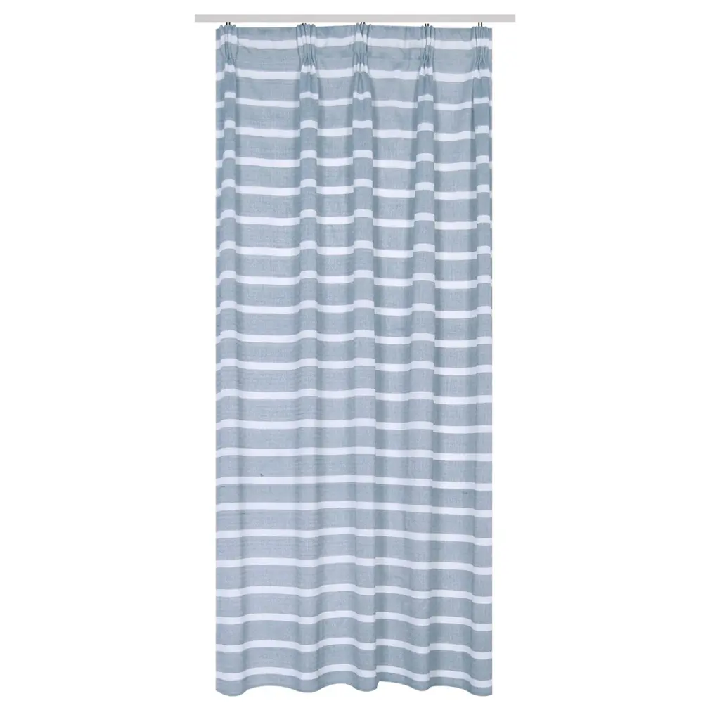 Фото Штора на ленте «Неонила» 140х260 см цвет синий