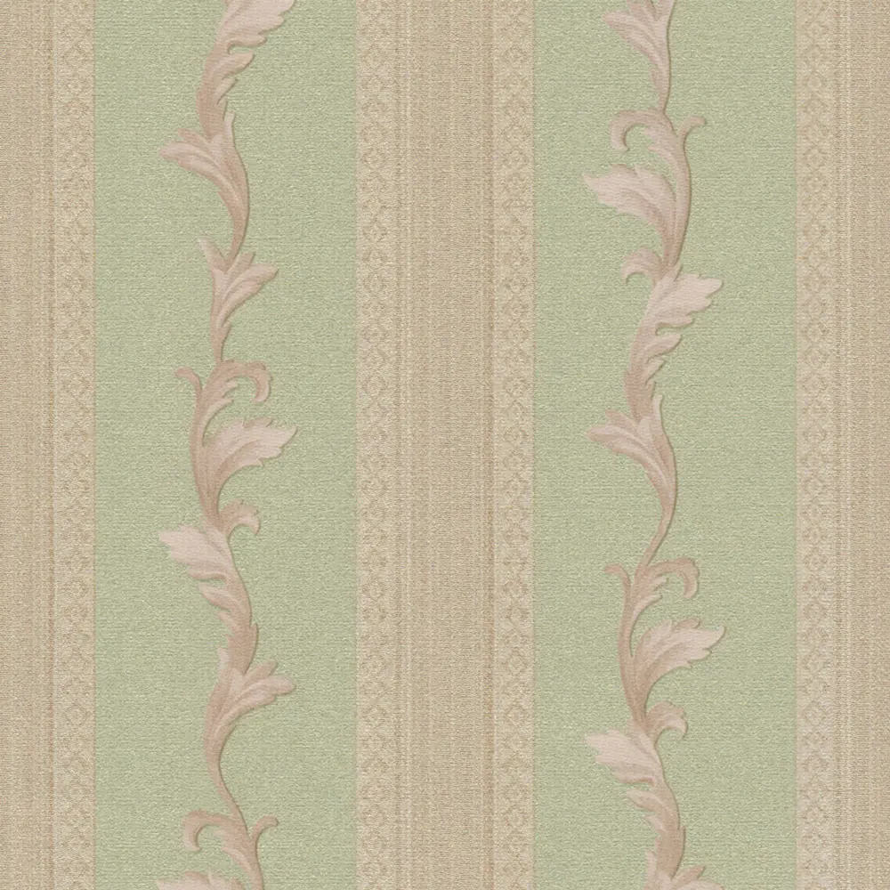 Фото 2 Обои бумажные 0.53х10.05 м полосы цвет зелёный МОФ 230912-5 Фото 2 Обои бумажные 0.53х10.05 м полосы цвет зелёный МОФ 230912-5