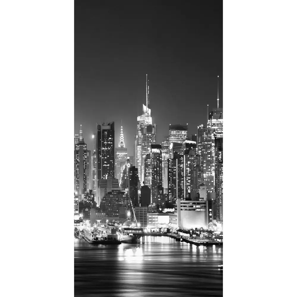 Фото Фотообои флизелиновые Ночная панорама 100x200 см Фото Фотообои флизелиновые Ночная панорама 100x200 см