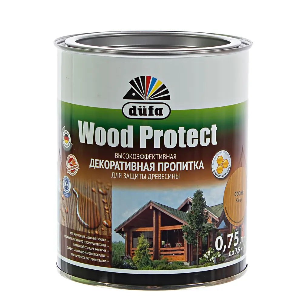 Фото 3 Антисептик Wood Protect цвет сосна 0.75 л Фото 3 Антисептик Wood Protect цвет сосна 0.75 л