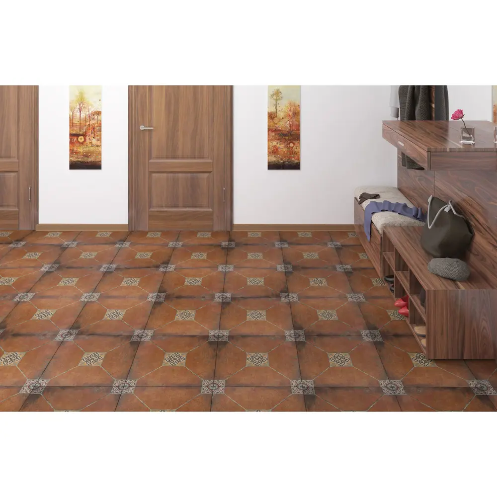 Фото 3 Керамогранит Lasselsberger Ceramics «Аликанте» 45х45 см 1.42 м2 цвет котто
