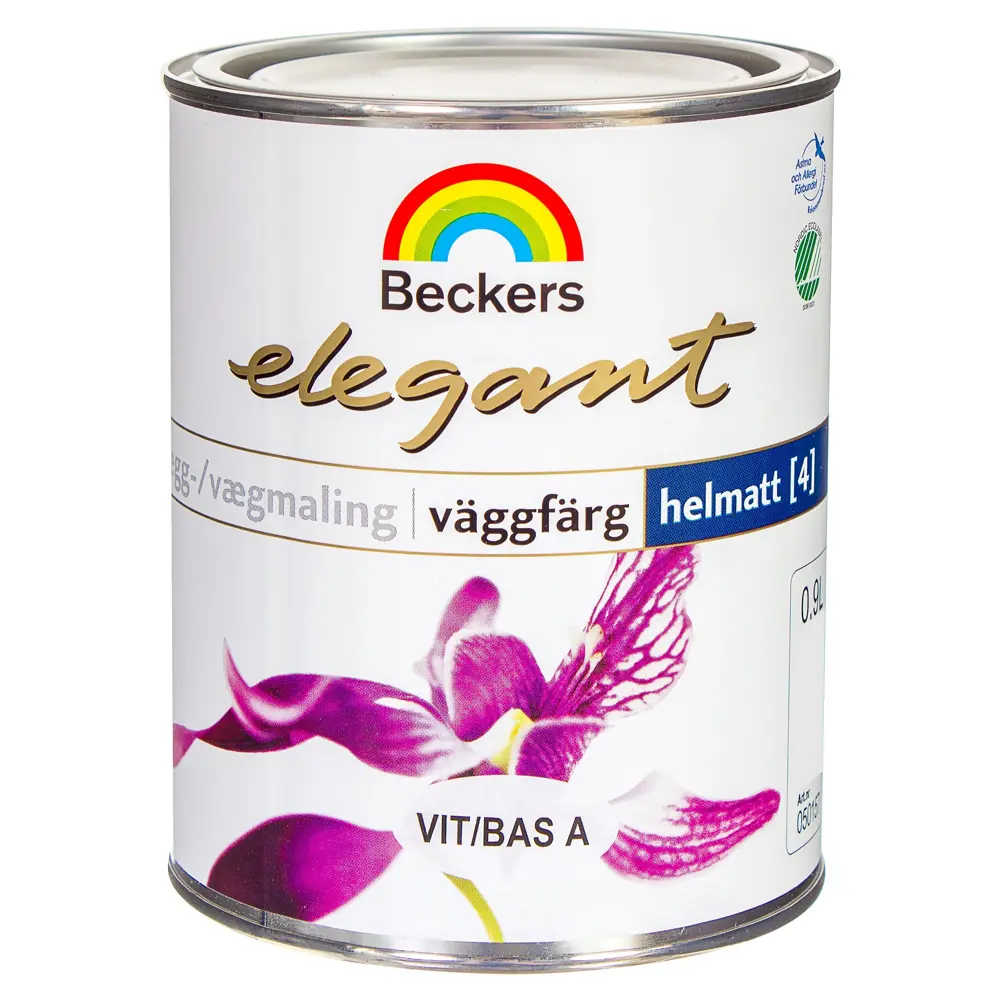Фото Краска Elegant Vaggfarg Helmatt цвет белый база А 0.9 л Фото Краска Elegant Vaggfarg Helmatt цвет белый база А 0.9 л