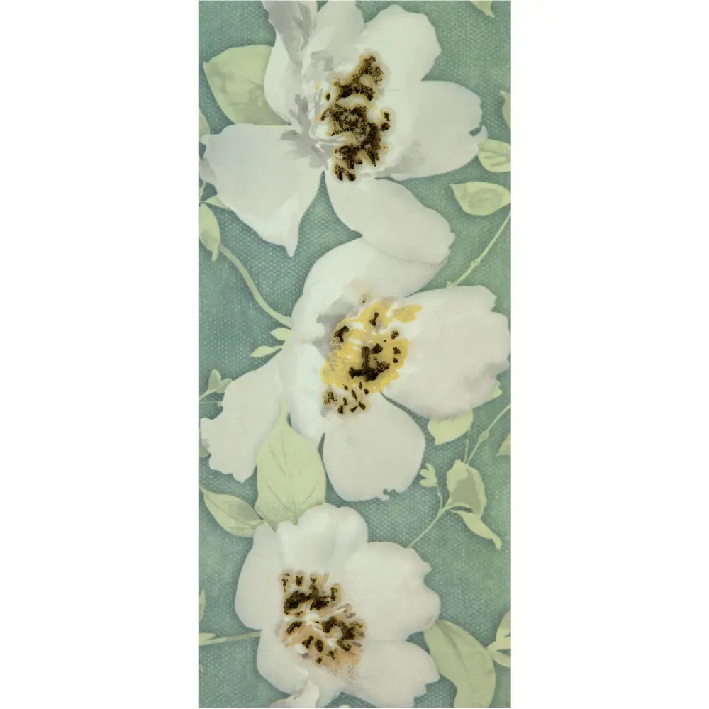 Фото Вставка «Mint Flowers» Сорт1 20x44 см Фото Вставка «Mint Flowers» Сорт1 20x44 см