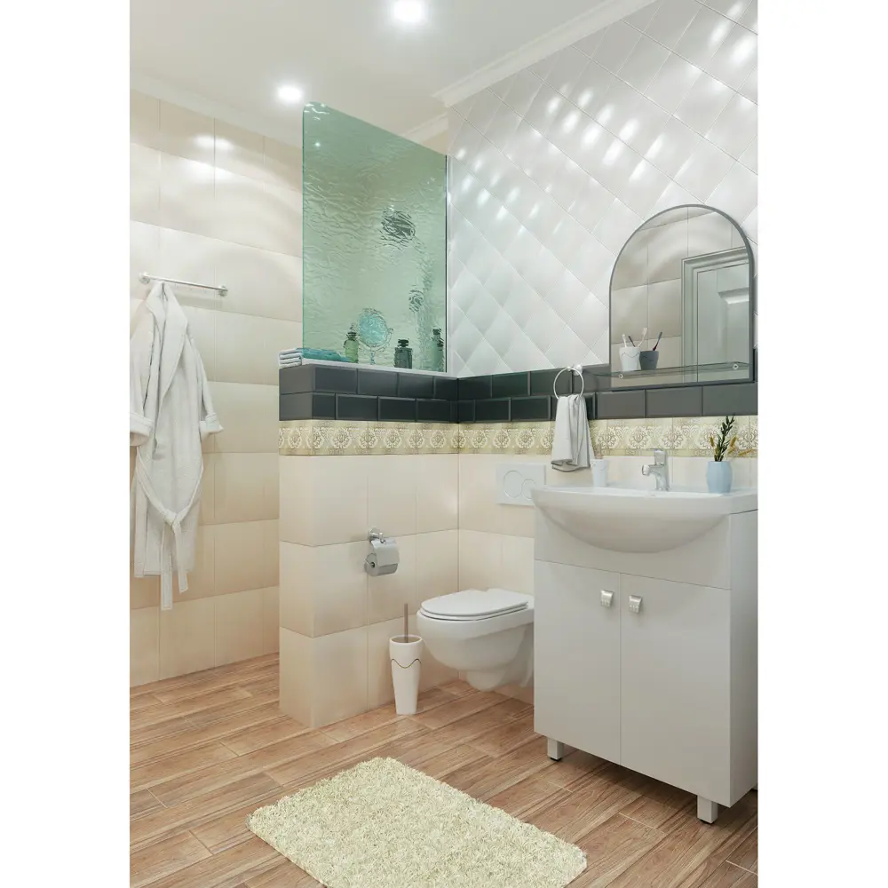Фото 5 Плитка настенная «Metrotiles» 10х20 см 0.88 м2 цвет чёрный Фото 5 Плитка настенная «Metrotiles» 10х20 см 0.88 м2 цвет чёрный
