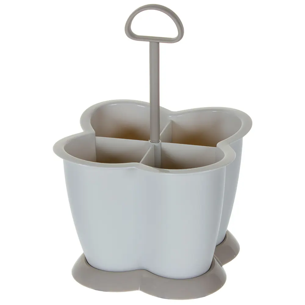 Фото Подставка под столовые приборы RIO, 4 отдела, пластик