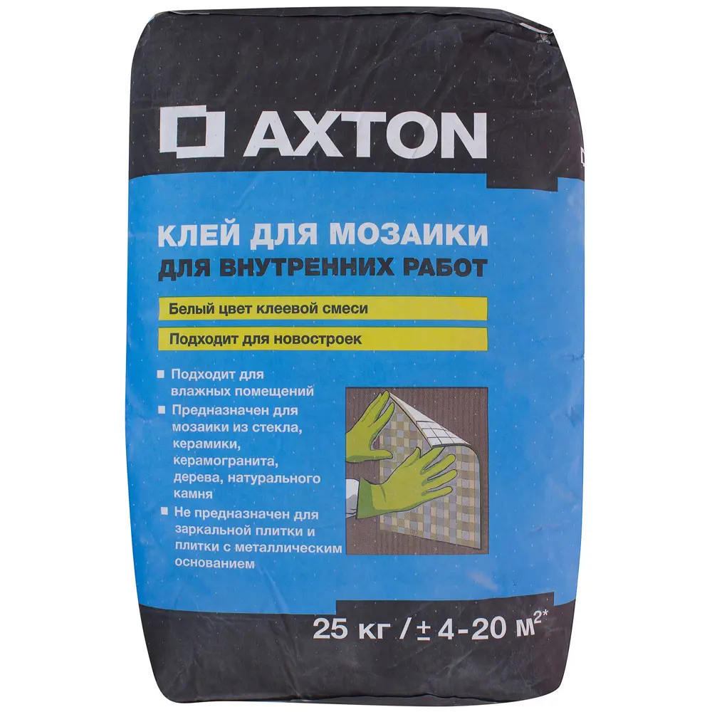 Фото Клей для мозаики Axton, 25 кг Фото Клей для мозаики Axton, 25 кг