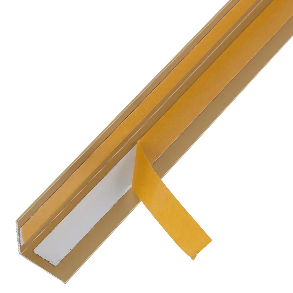 Фото Уголок QuickStick 20x20x1x2000 мм алюминий цвет золото Фото Уголок QuickStick 20x20x1x2000 мм алюминий цвет золото