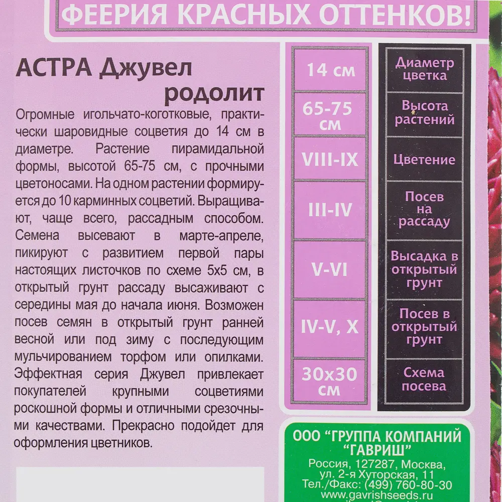 Фото 3 Астра родолит «Джувел» 0.1 г, h11 Фото 3 Астра родолит «Джувел» 0.1 г, h11