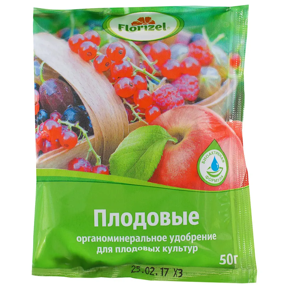 Фото Удобрение Florizel ОМУ для плодовых культур 0.05 кг Фото Удобрение Florizel ОМУ для плодовых культур 0.05 кг