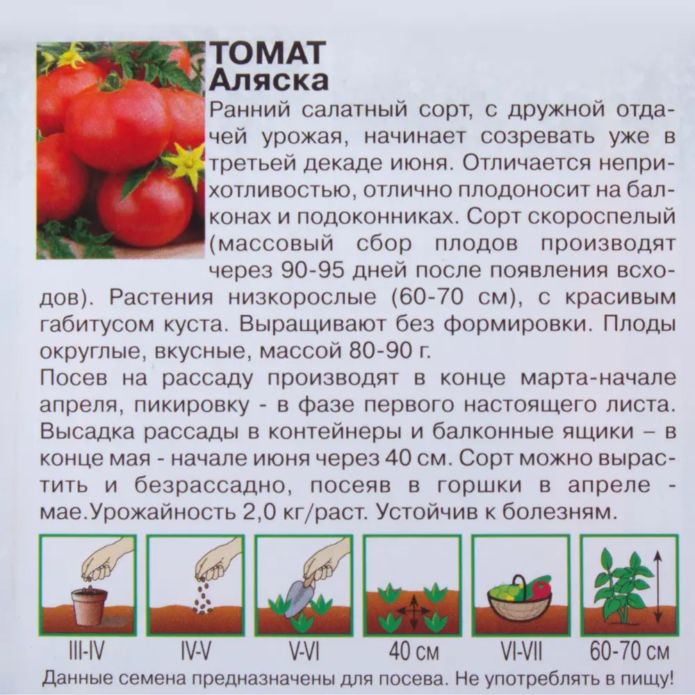 Фото 3 Томат Аляска, 0,1 г Фото 3 Томат Аляска, 0,1 г