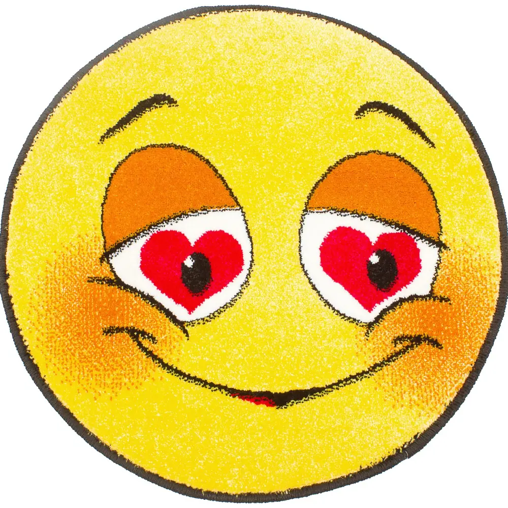 Фото Ковёр «Smiles» диаметр 0,67 м полипропилен Фото Ковёр «Smiles» диаметр 0,67 м полипропилен