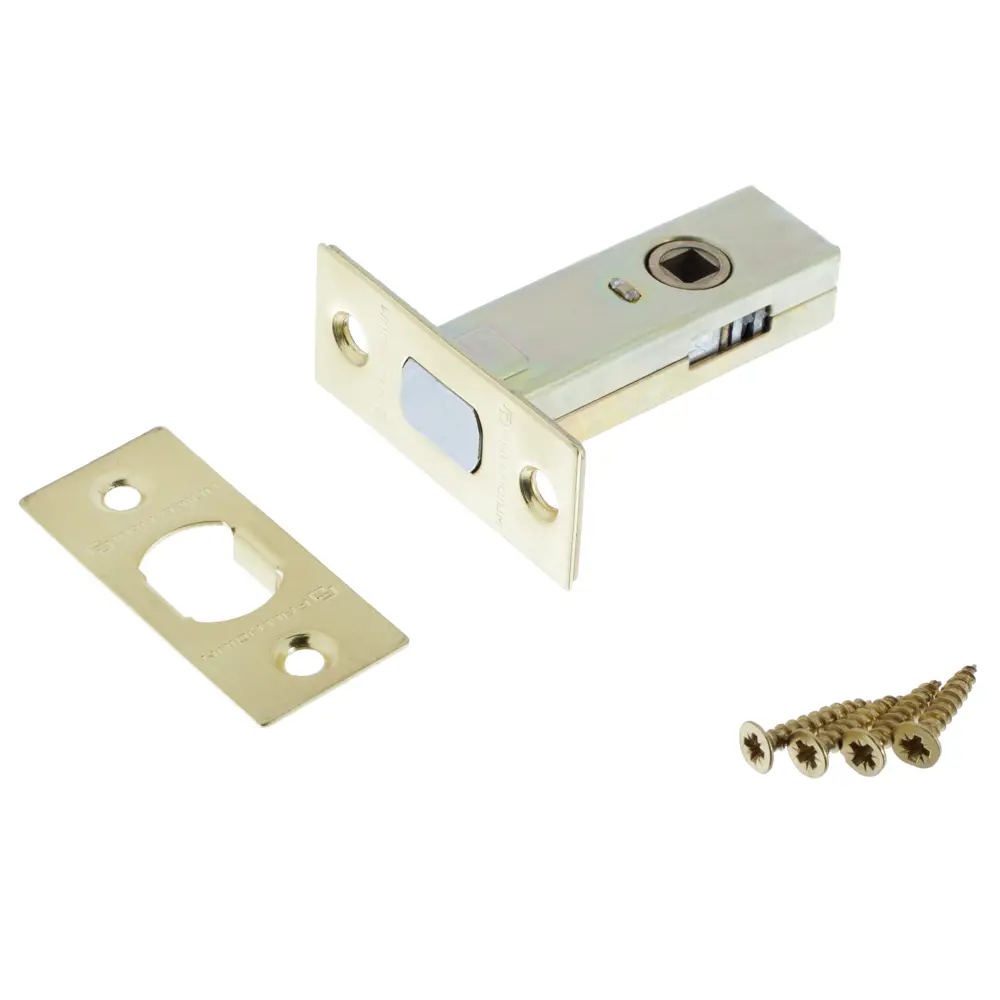 Фото 2 Защёлка межкомнатная Palladium 101 SB, 45 мм, цвет матовое золото Фото 2 Защёлка межкомнатная Palladium 101 SB, 45 мм, цвет матовое золото